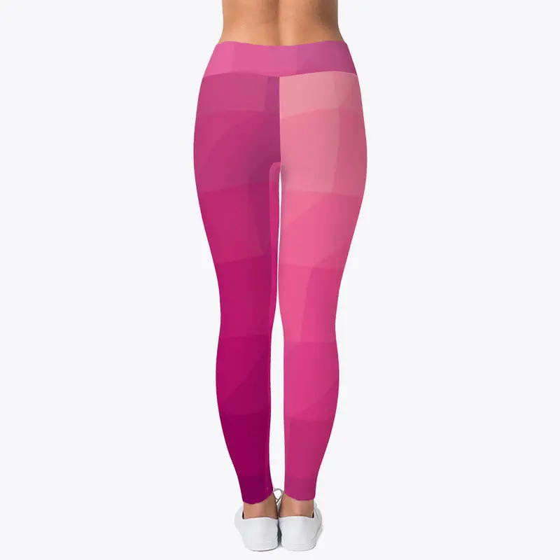 Geometric pink leggings