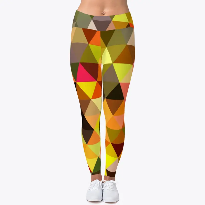 Triangles shapes color leggings